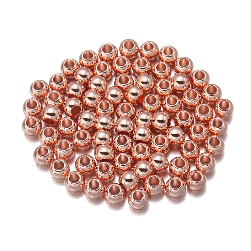 20-100 Stück/Lot Hochwertige Perlen mit großem Loch, CCB-Perlen, lose runde Spacer-Perlen für DIY-Schmuckherstellung, Zubehör, Charms, Großhandel – Detail 12