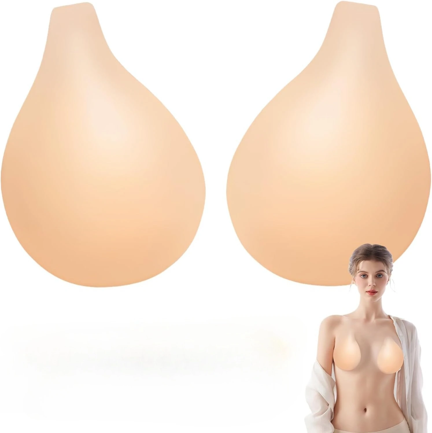

Силиконовые накладки на соски для женщин, ультратонкие, самоклеящиеся, с эффектом пуш-ап, для платья