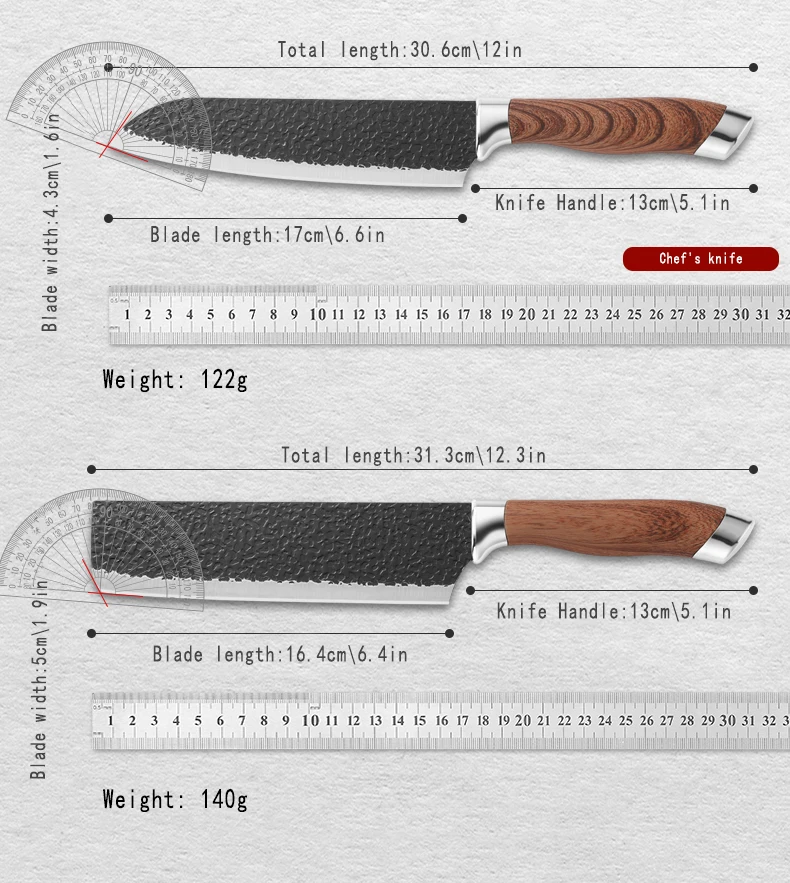 Edelstahl-Küchenmesser, Filetiermesser, Kochmesser, Sushi- und Sashimi-Messer, professionelles Werkzeug für Metzger, japanisches Messer zum Schneiden von Gemüse und Fleisch. – Detail 4