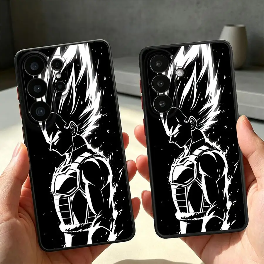 Dragon Ball Anime Vegeta Funda Back Phone Cover Case for Samsung Galaxy S26 S20 FE S25 Ultra S24 Plus Note 20 Ultra 10+ S22 S23