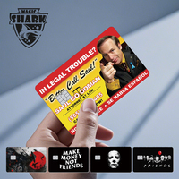 Magic Shark Horrible Movie Killer Billionaire Make Money Japanese Warrior Sticker Film Cover for Credit Card Debit Card