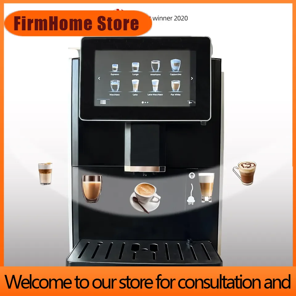 FirmHome StoreCafetera Professional Automatic Espresso Coffee Machine With Grinder