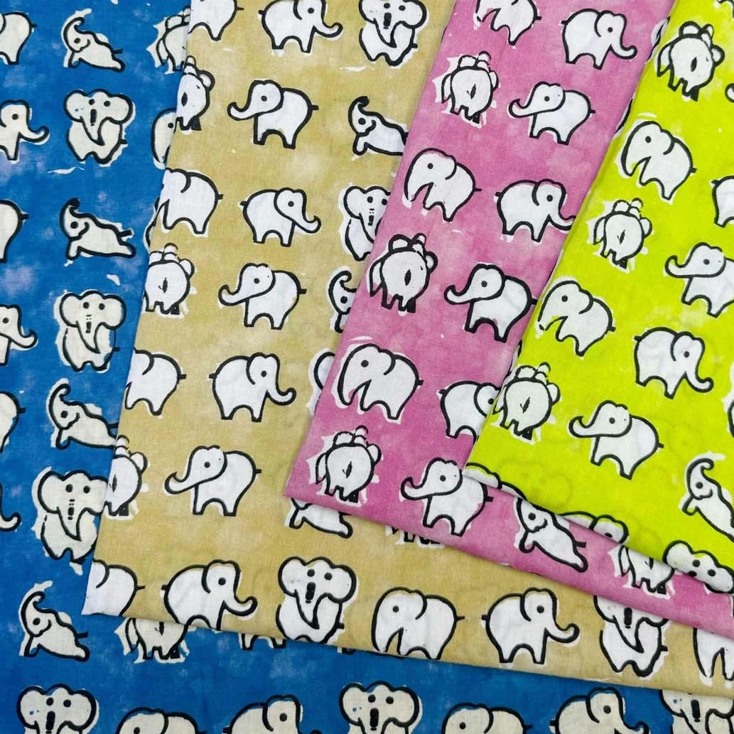 100x136cm Hand Printed Long Staple Cotton Fabric, Tela Algodon Telas Para Costura Clothing Patchwork Sewing Supplies