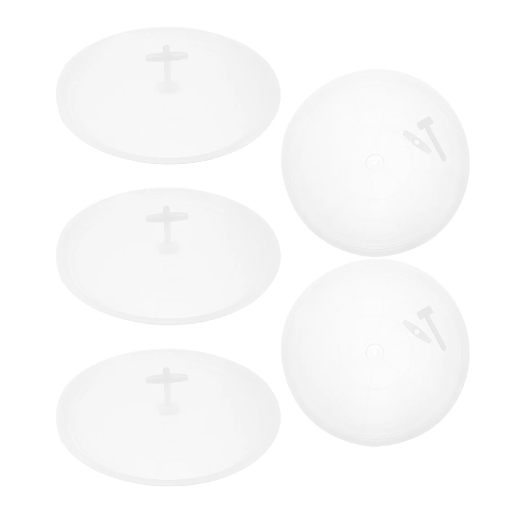 

5pcs Bird Litter Tray Replacement Cage Pan Bottom Clear Dish Plastic Bracket Holder Poop Tray for Parakeet Parrot Pet Feeding