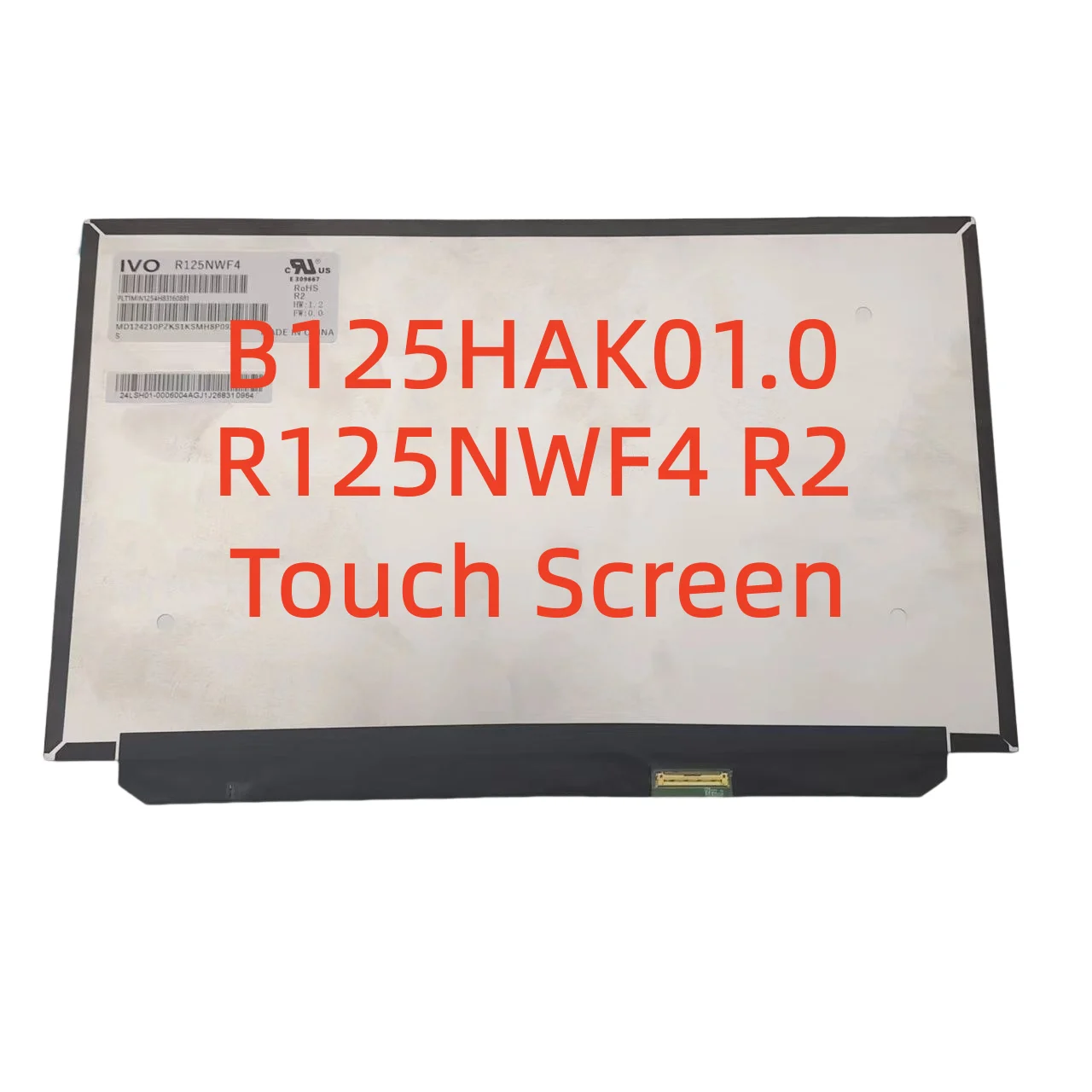 Tela de Toque para Thinkpad X270 X280 A285 B125hak01.0 R125nwf4 r2 01yn107 01yn108 02dl768 02dl821 125 Polegadas Ips Fhd 40pin