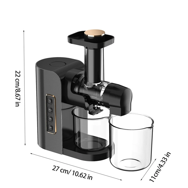 العصائر الأفقية المنزلية الكهربائية آلة عصير الفاكهة الخبث العصائر فصل الاتحاد الأوروبي التوصيل