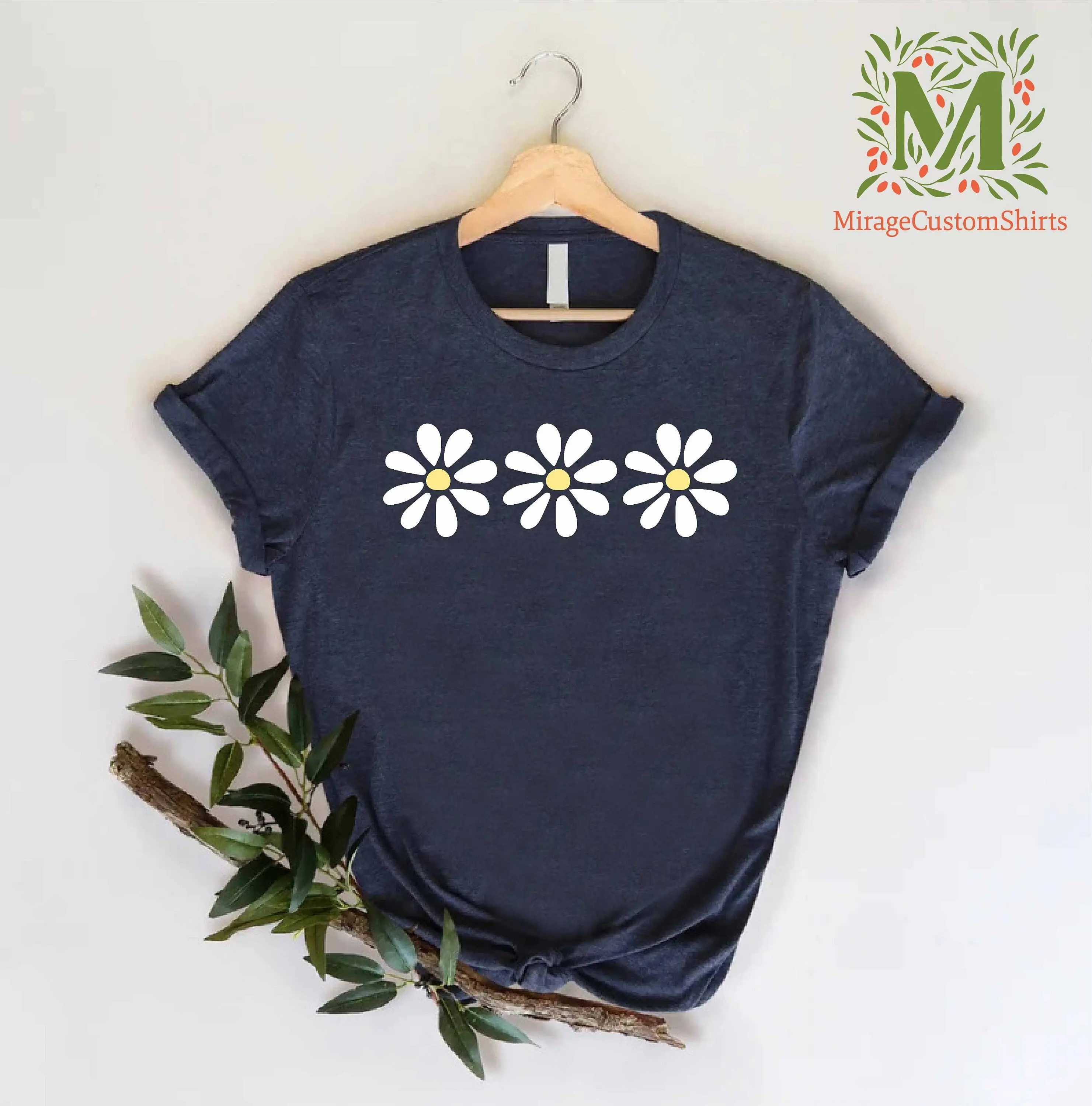 Daisy T Shirt Wildflower Boho Floral Women For Mom Summer Lover