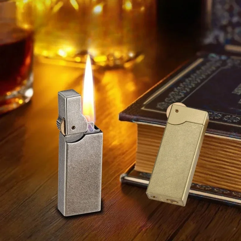 New Retro Creative One Click Ignition Compact and Portable Men's Grinding Wheel Lighter Exquisite Gift Quality SelectionTOP1