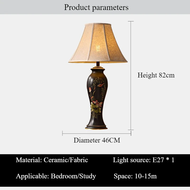 

SANDYHA Japanese Retro Ceramic Floor Lamp for Bedroom Bedside Light Living Room Decoration Home Dining Table Lighting Fixture