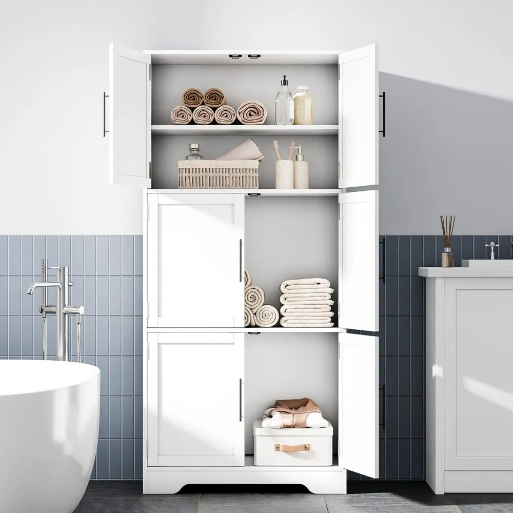 ตู้เก็บของในครัว, ตู้เก็บของไม้สไตล์โมเดิร์น, ตู้เก็บของในครัวแบบตั้งพื้นสูง 68.5 นิ้ว กว้าง 31.5 นิ้ว