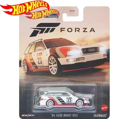 Original Hot Wheels Car Premium Froza Retro Entertainment Carro Dioramas 1/64 Diecast 94 Audi Avant RS2 DMC55 Kids Toys for Boys