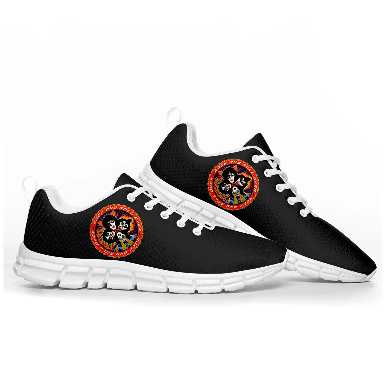 Heavy Metal Rock Band Kiss Fashion Sports Shoes Mens Womens Teenager Kids Children Sneakers Custom High Quality Couple Shoes