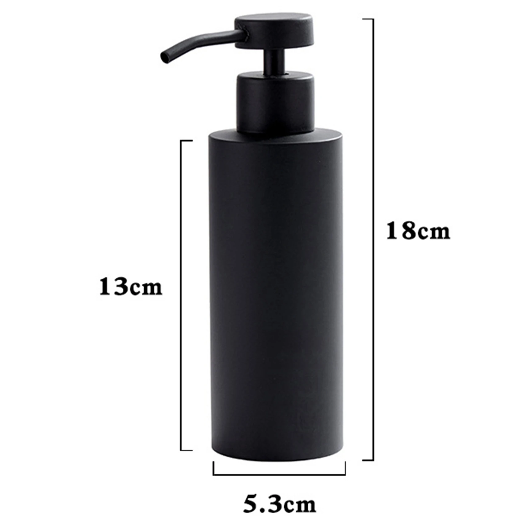 THIVN-5X Hand Soap Dispenser-Stainless Steel Dish Bath Countertop Lotion Dispensers,Black Liquid Wash Brushed Metal