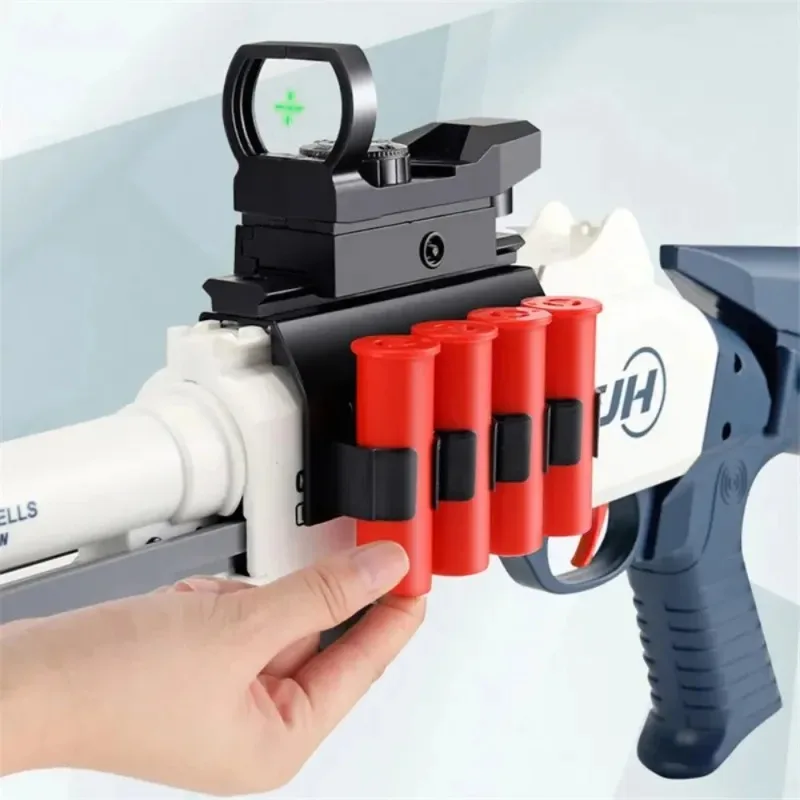 XM1014 Shotgun Spray Toys Soft Bullet Gun Shell Throwing Spray Gun Model Outdoor Game for Children Christmas Gift