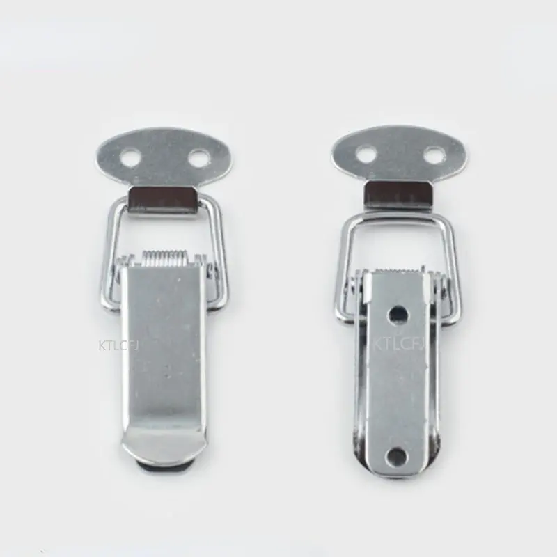 

8pcs 43 * 21mm Small Size Duck Mouth Buckle Iron Case Box Buckle Lock Chrome Color Box Buckle Decorative Packaging Small