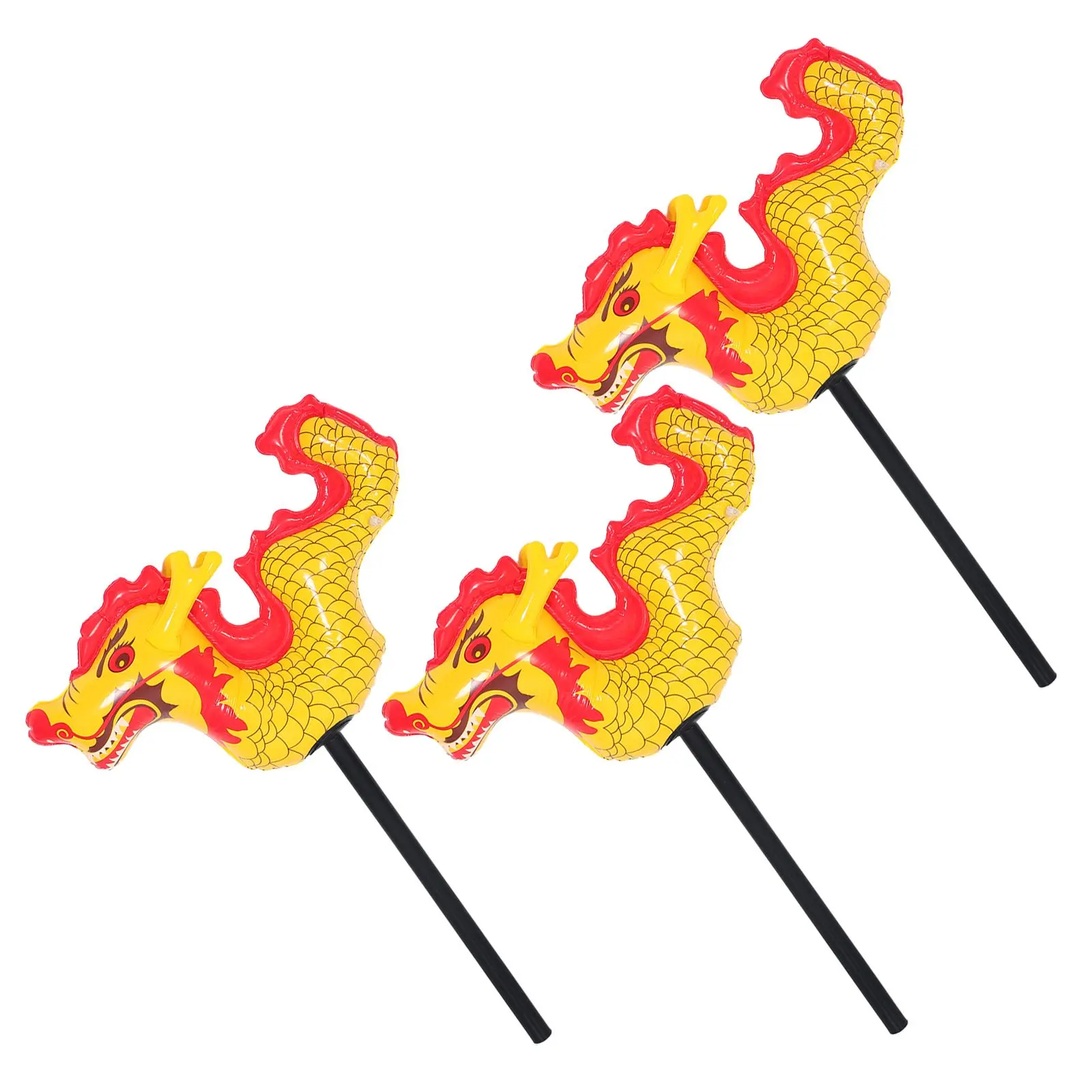 

3 Pcs Lunar Calendar Inflatable Toys Pvc Chinese Balloons Decorating
