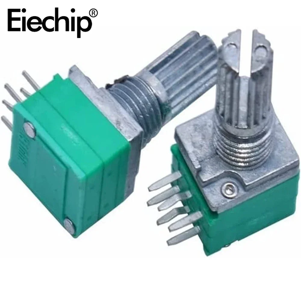 

5Pcs RK097NS Potentiometers Industrial Switches 6Pin B10K 50K 100K Switch Audio Shaft 15mm Amplifier Sealing Kit