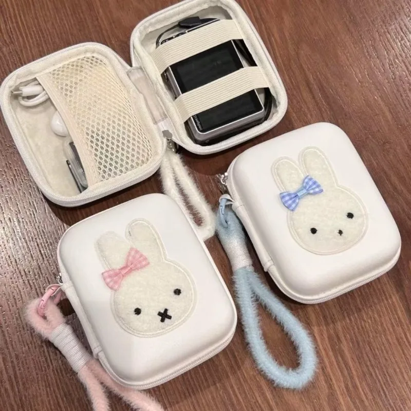 New Kawaii Miffy Rabbit Cartoon Cute High Beauty Camera Storage Bag Hard Shell Shockproof and Drop Resistant Girl Gift