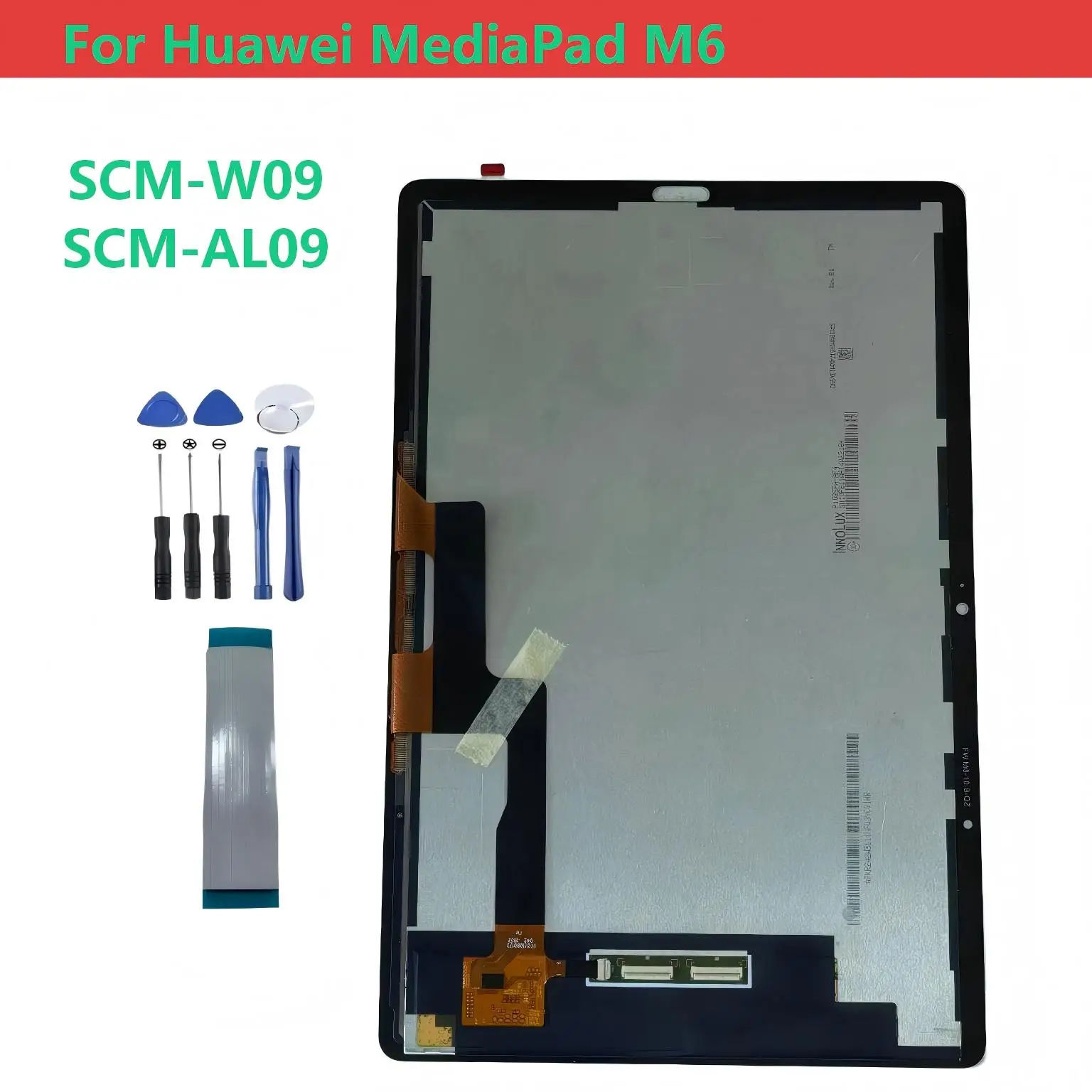 

For Huawei MediaPad M6 10.8 " SCM-W09 SCM-AL09 SM-W09 LCD Display Touch Screen Digitizer Glass Assembly Repair Tools