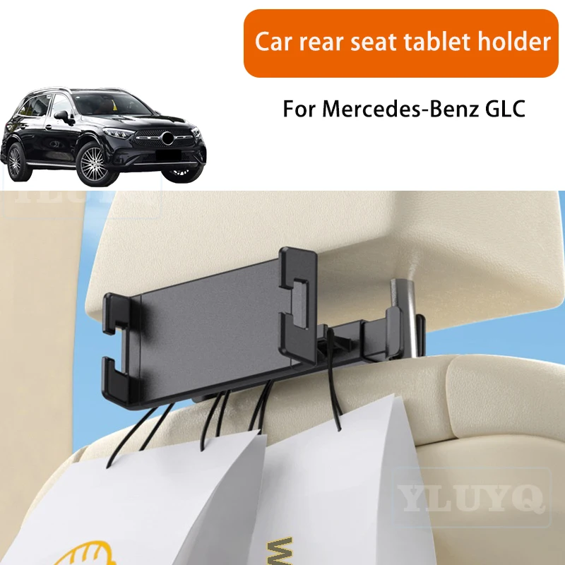 

For Mercedes-Benz GLC Car Tablet Holder Rear Seat Phone Mount Rotatable Car-Specific Modification Accessory