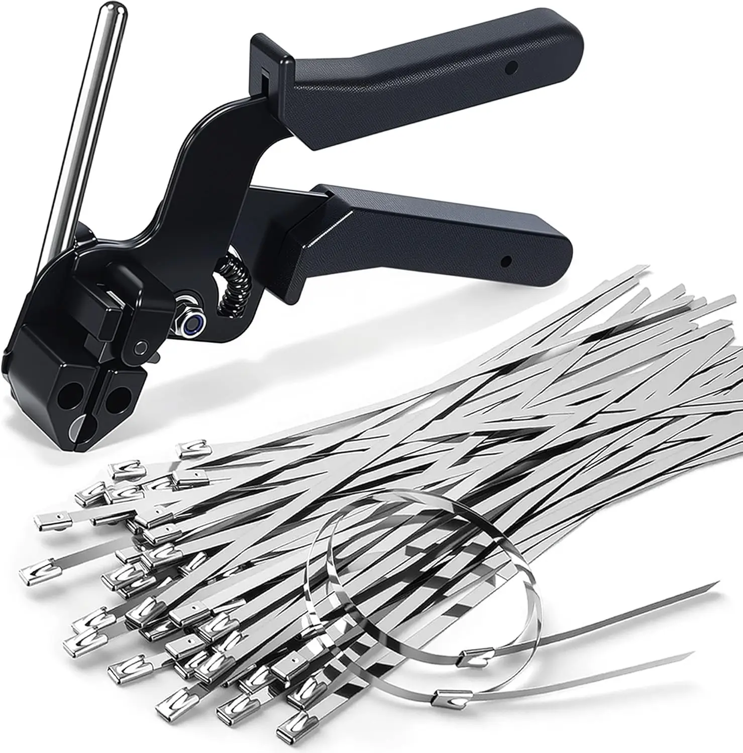 NEW Cable Tie Plier Fastening Strap Cable Tie Gun Automatic Cutting Tool Tension Stainless Steel Self-Locking Ties Hand Tools
