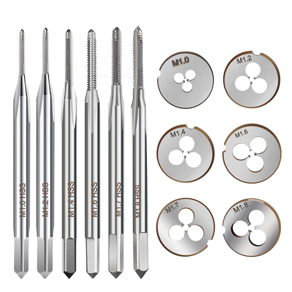 Imagem -02 - Xcan-thread Tap Die Mini Metric Screw Tap Die Aço Hss Broca Micro Machine Tap Ferramentas de Rosqueamento Manual M1-m2