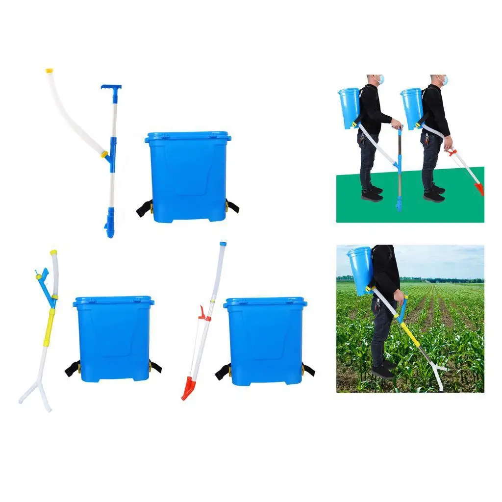 25L Garden Hand Tools Agricultural Backpack Ergonomic Handle Manual Fertilizer Spreader for Vegetables Fruit Trees Farm Corn