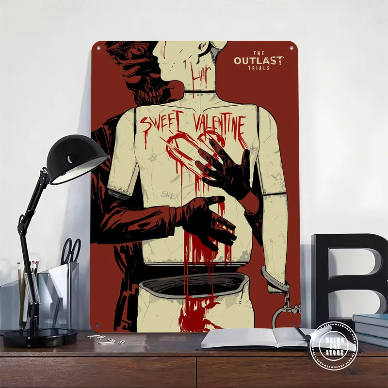The Outlast Trial Metal Poster Perfect Gift for Fans Lovers Personalized Wall Art Metal Sign for Decoration Room Ornaments Decor