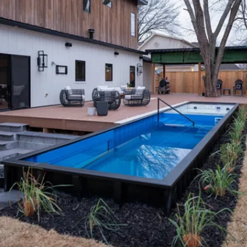 Large Outdoor Adults' Family Swimming Pool with Fiberglass Equipment for Outdoor Pools & Tools & Accessories