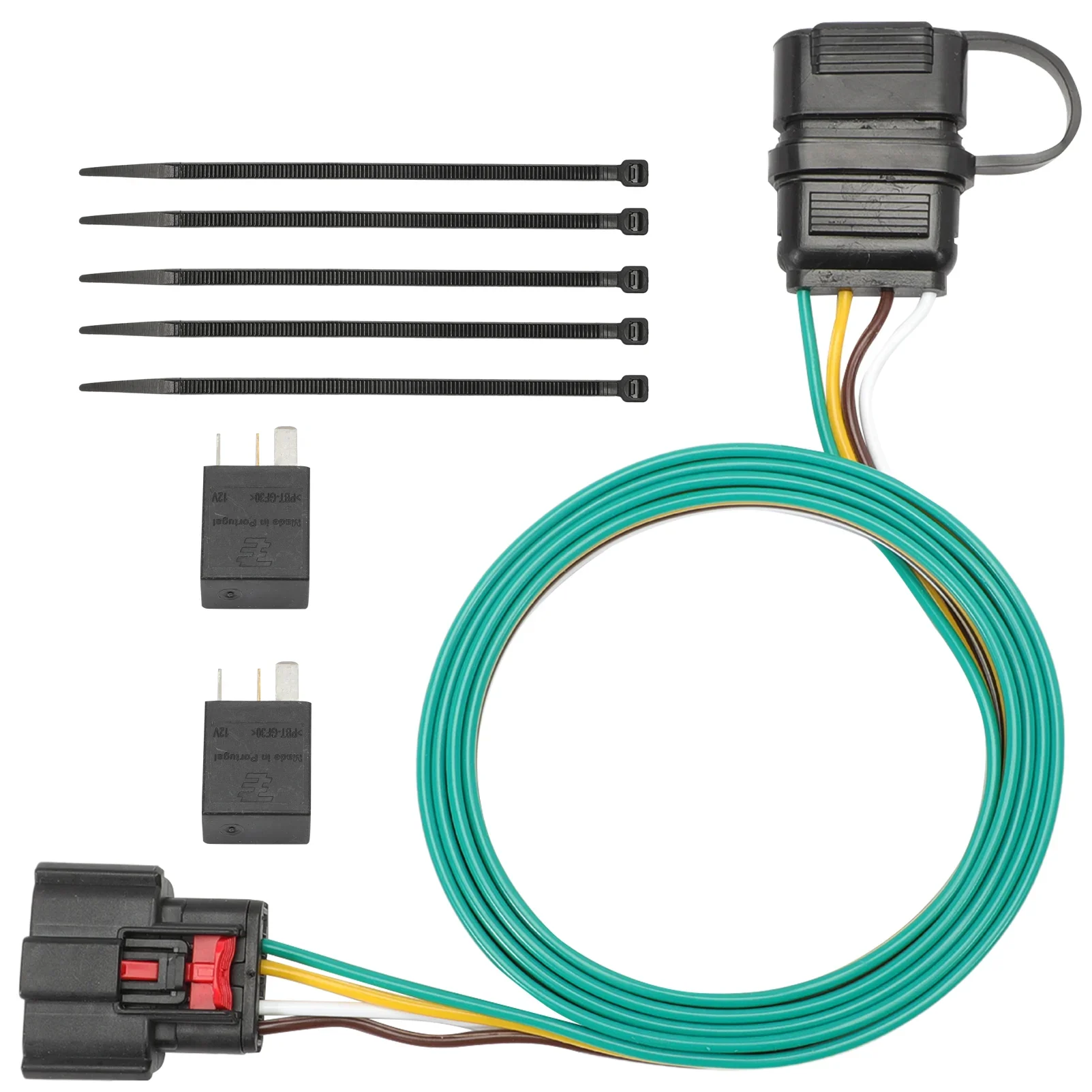 56375 Black Car Vehicle-Side Custom 4-Pin Trailer Wiring Harness for Select Chevrolet Equinox