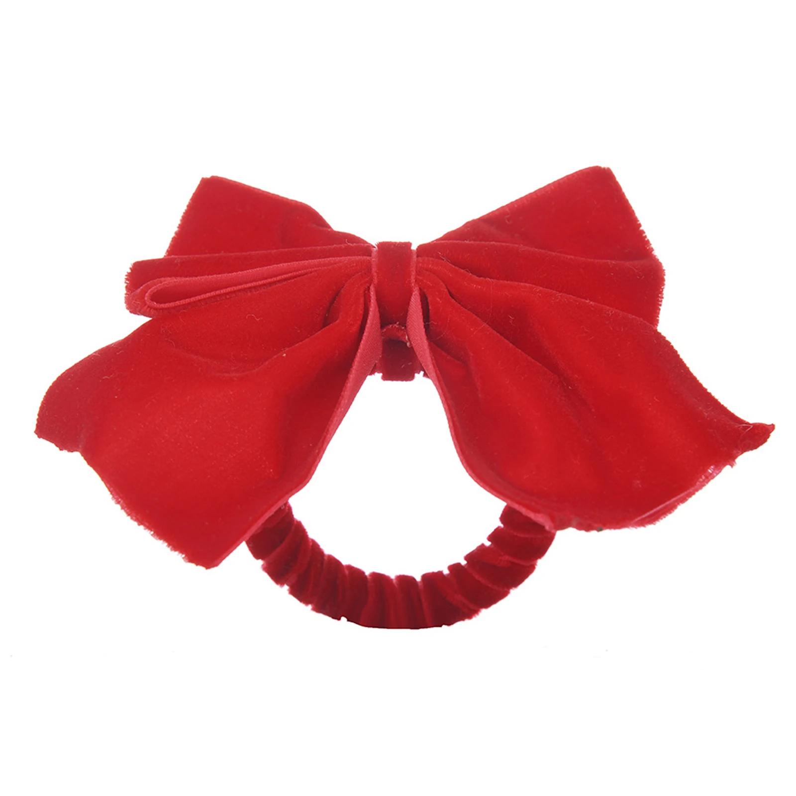 1Pc Red Bow Napkin Ring Dinner Table Decoration, 2024 Christmas Party Napkin Ring, Xmas Table Ornament Napkin Ring