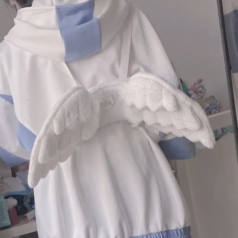 

Japan Anime Angel Wings Plush Backpack Soft Stuffed Cosplay Bag Kawaii Kids Children School Bag Toys Wallet Satchel Girls Gifts