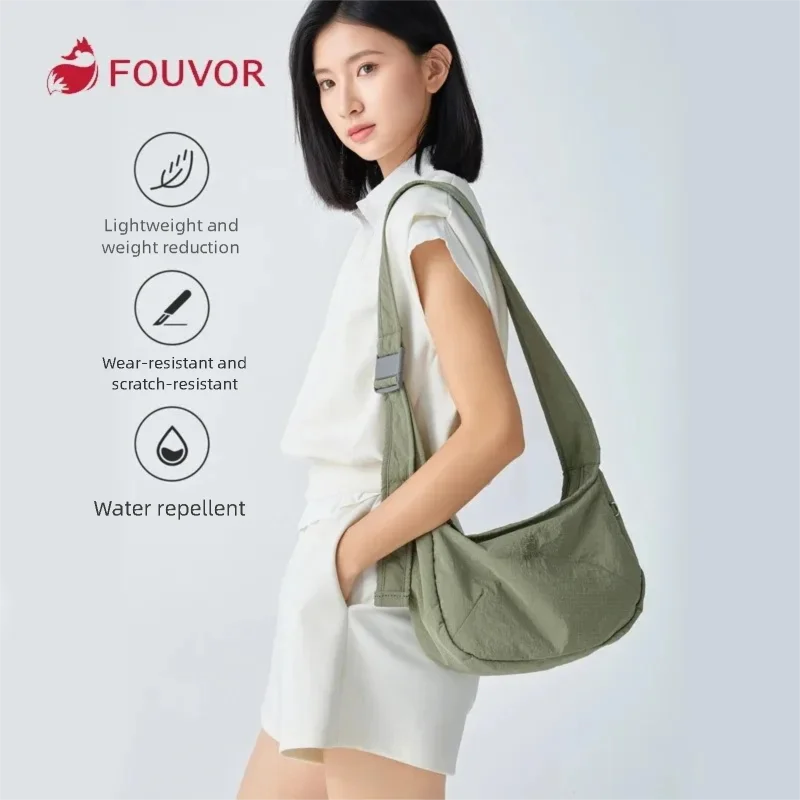 

Женская сумка через плечо Fouvor с несколькими карманами, легкая и удобная сумка для путешествий, повседневная дорожная сумка на плечо 3059-10