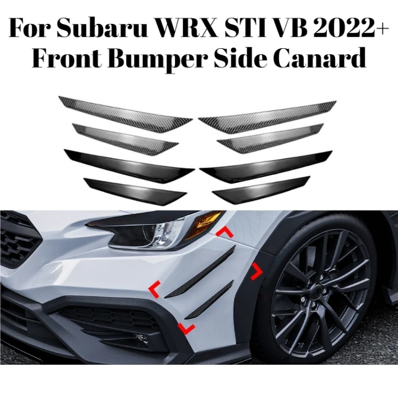 لسوبارو WRX STI VB 2022 + المصد الأمامي الجانبي Canard شخصية ملصق مائي تعديل تركيب خالي من الأثر تحسين الصف