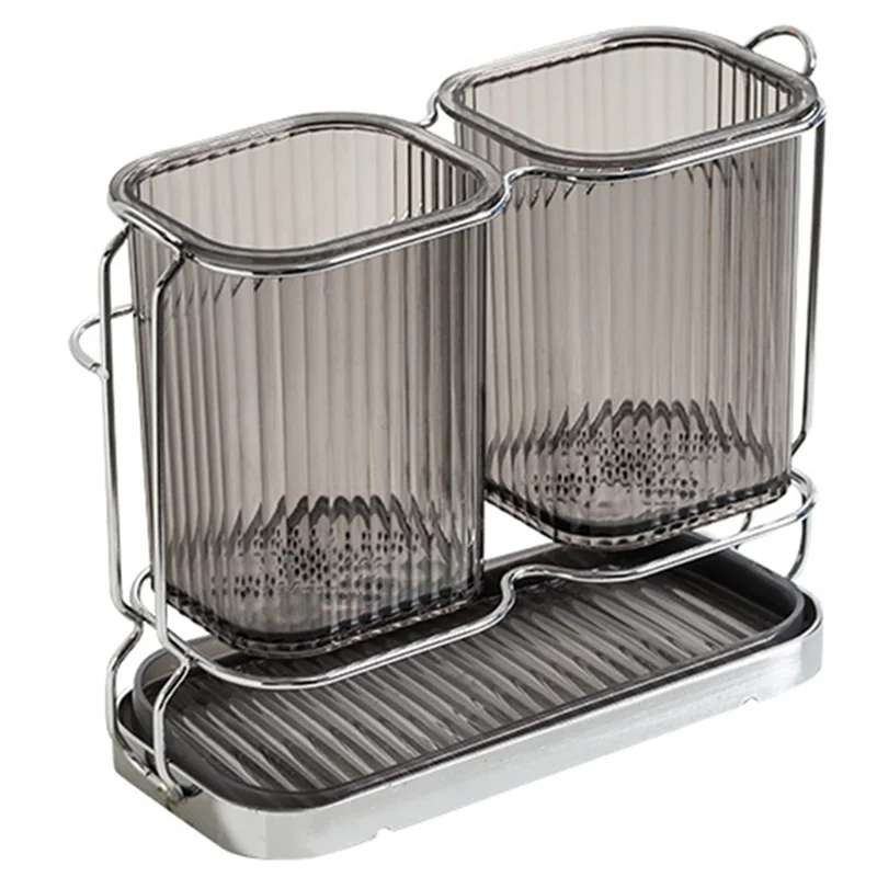 

Настольный органайзер, держатель для зубных щеток, сливной держатель для палочек для еды, ящик для хранения кухонной ложки, многоцелевой декоративный