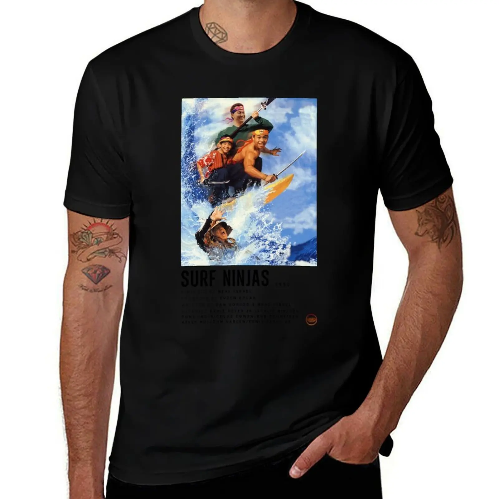 Ninjas Who Surf Poster T-Shirt Outdoor Working T-Shirt