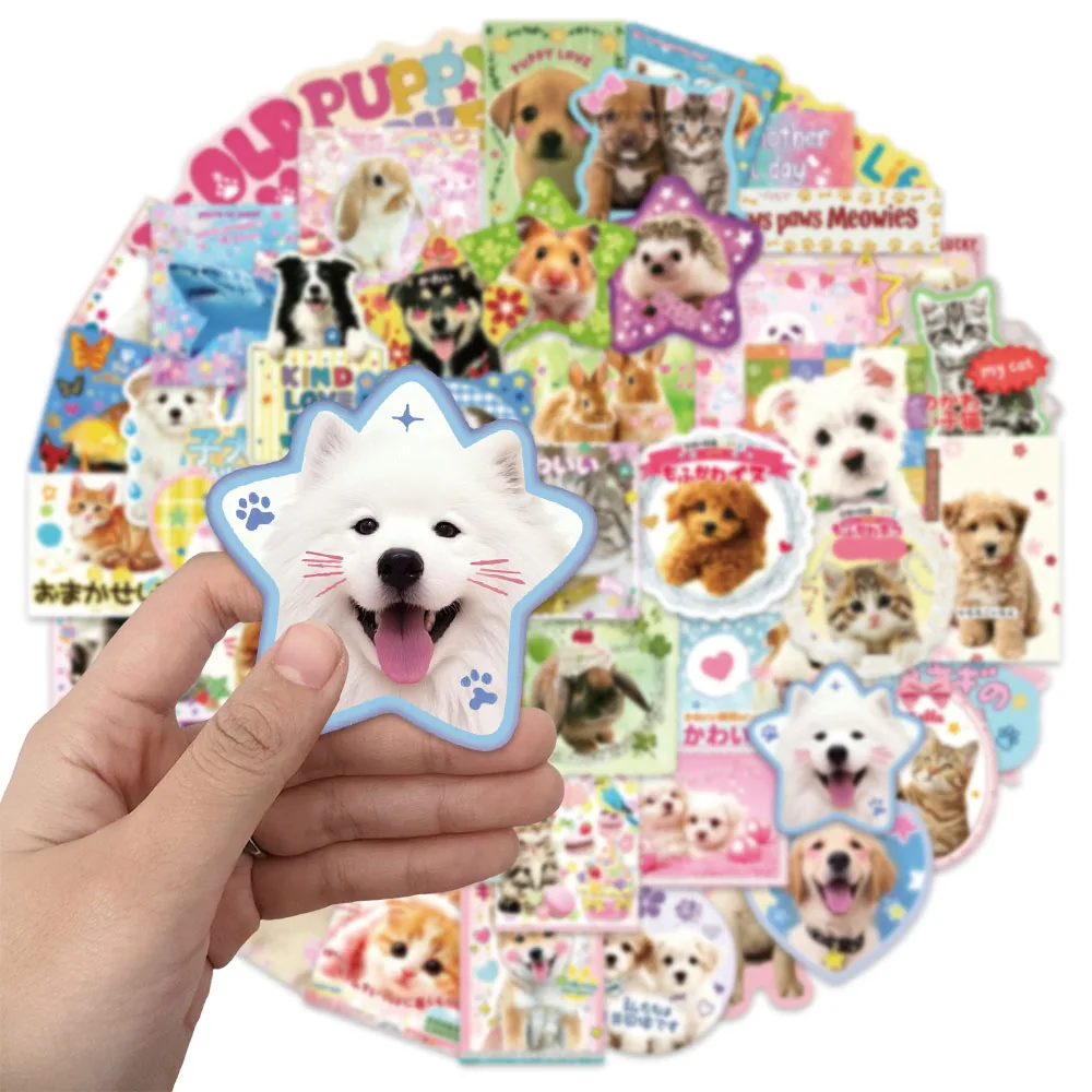 50PCS Cute Animal Japanese Cartoon Stickers DIY Phone Case Postcard Notebook Speaker Decorative Stickers view 2