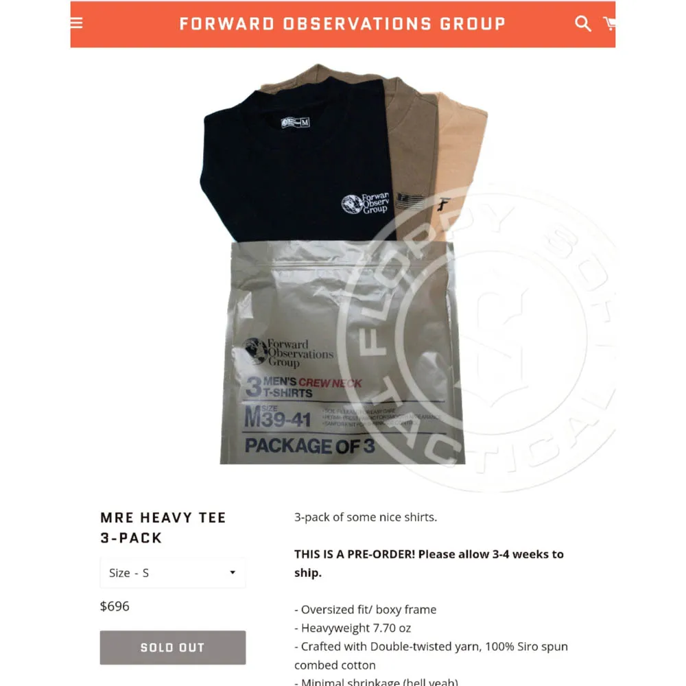 Afbeelding 6: Forward Observations Group Tactisch geborduurd shirt met korte mouwen