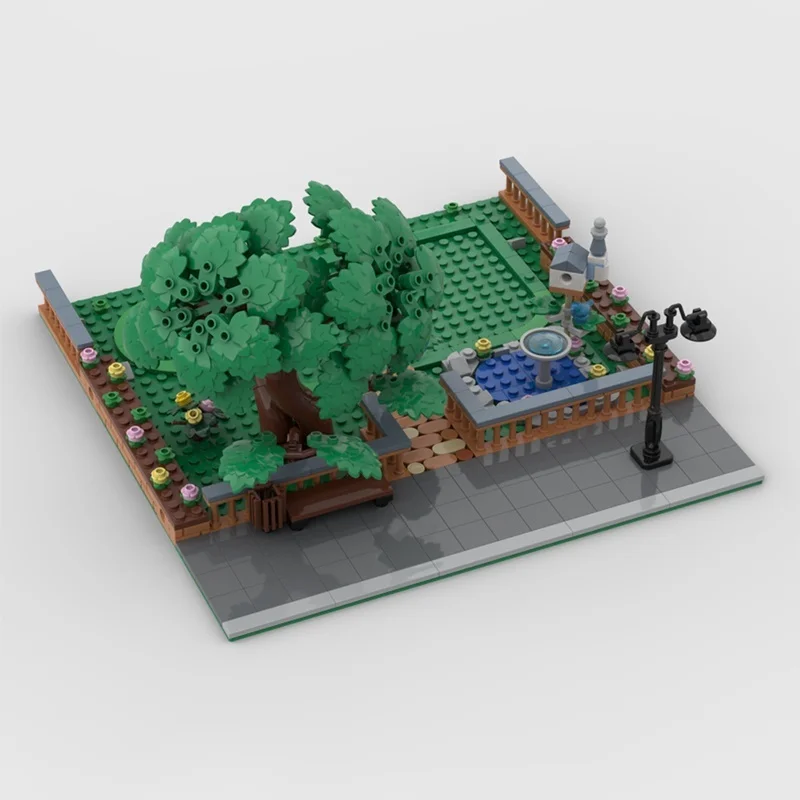 411 قطعة MOC وحدات عرض مجموعة القلعة السرير وحدات نموذج هدية الكريسماس اللبنات العمارة لتقوم بها بنفسك لعبة فكرة الإبداعية للأطفال