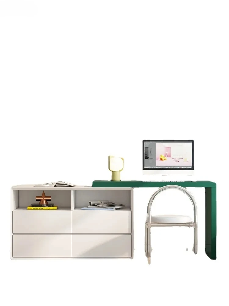 Minimalist Computer Desk Storage Cabinet Integrated High-End Modern Dressing Table