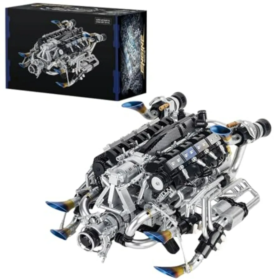 

39065 Super V8 Engine Model Building Block Set 2773 Pieces Engine Components Model Building Block Kit for Adult and Adolescent