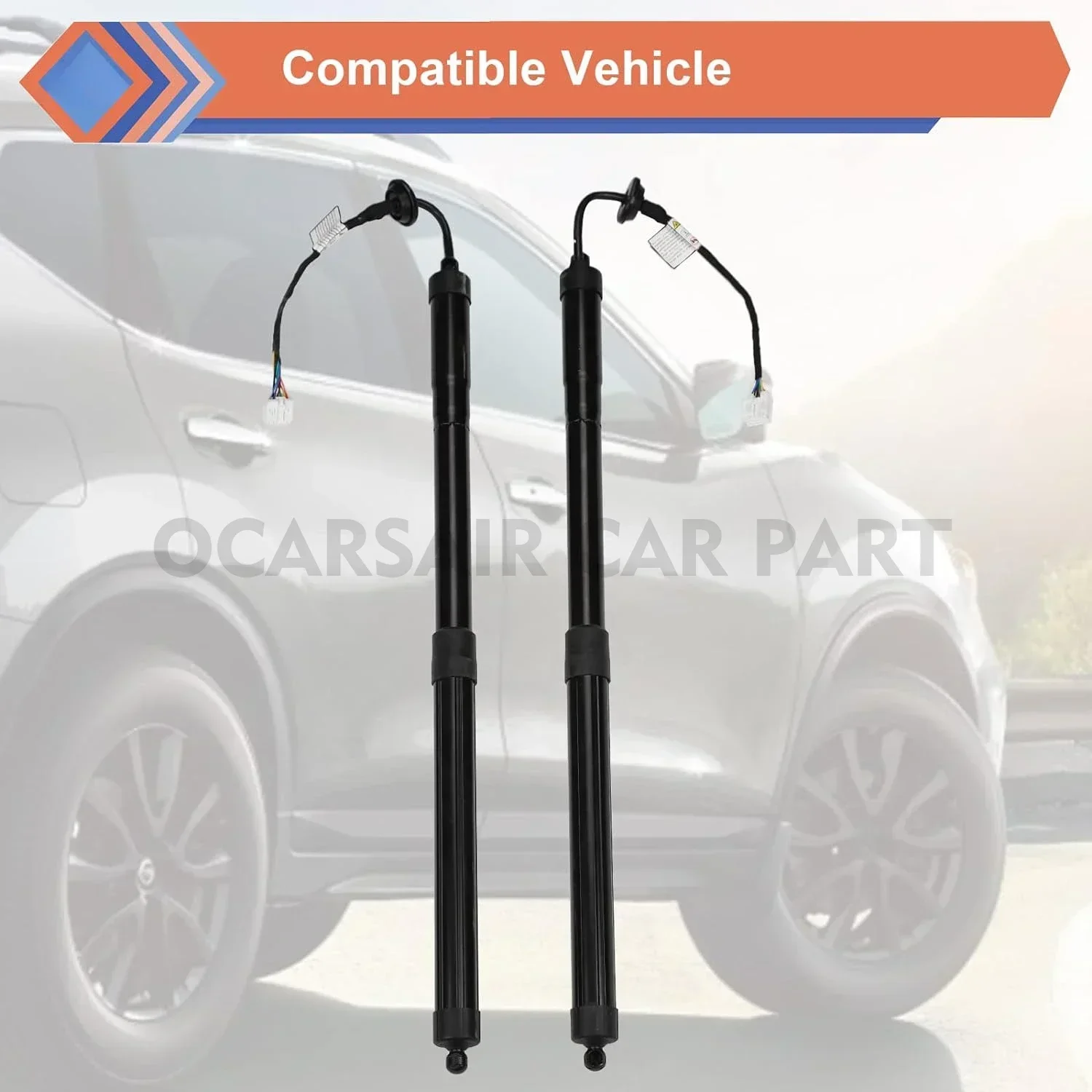 2pcs 905614CL3A 90561-4CL3A Power Liftgate Support Electric Tailgate Lift for Nissan X-Trail T32 Rogue 2014-2020 Gas Strut