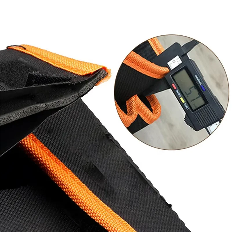 WORTHOWN-Bolsa de ferramentas de cintura multifuncional, bolsa de ferramentas utilitárias ajustável, organizador de parafusos de mão, bolsa utilitária de pano oxford para molduras