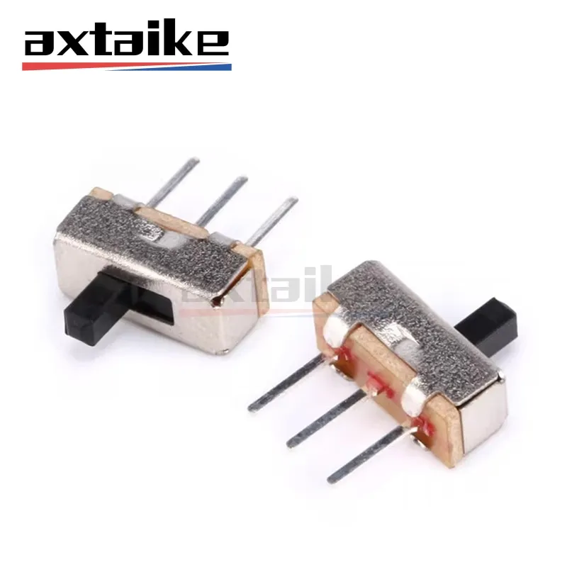 

50PCS SS12D00 Toggle Switch Interruptor On-Off Mini Slide Switch 3pin 1P2T 0.1A 120VDC 2 Position Handle length 3/4/5/6MM