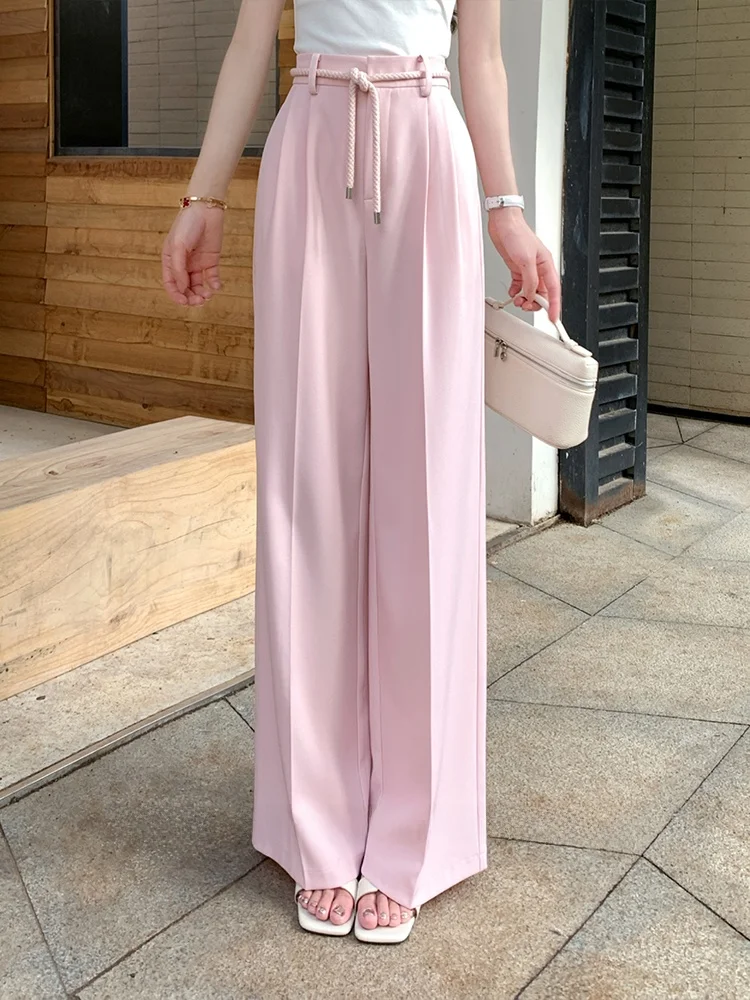 

Wior Dr High Waist Wide Leg Pants Women's Summer New Design Slimming Long Trousers Conceal Meat Casual Straight Leg