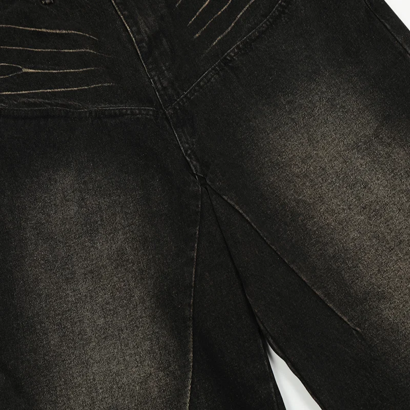 UPRAKF Straight-leg Jeans Wide Leg Pants Casual Denim Loose Autumn Fashion Basic High Street