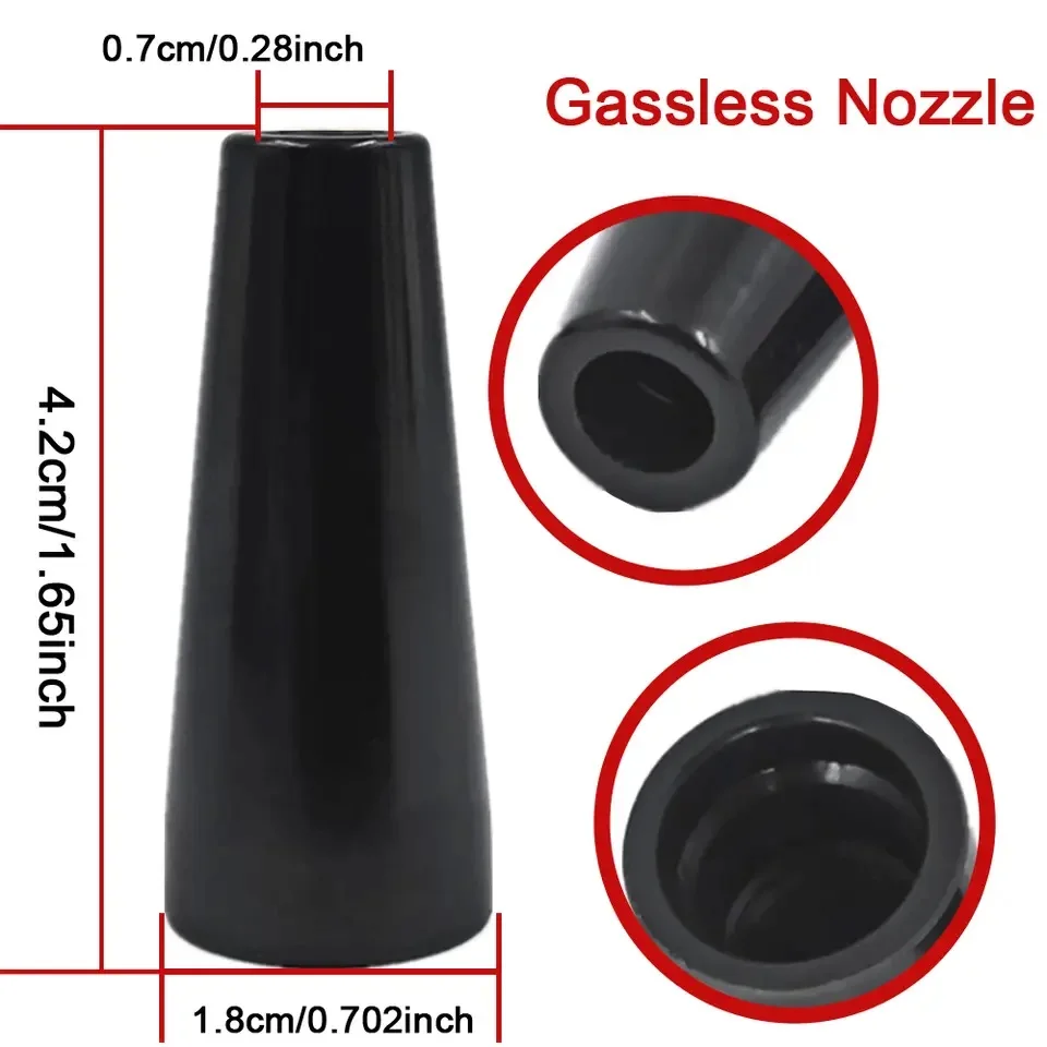 7 قطعة/14 قطعة، مجموعة فوهة فوهة بدون غاز بقلب متدفق KP1939-1 فوهة بدون هواء موزع غاز مناسب لينكولن ماغنوم Tweco Mag Mig Accessori