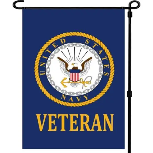 US Military Navy Veteran Double-Sided 12