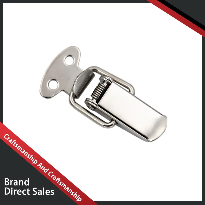 304 الفولاذ المقاوم للصدأ الصناعية الربيع مشبك قفل مكافحة سرقة الأدوات التجارية الصناعية صندوق خشبي مشبك الضوء #5