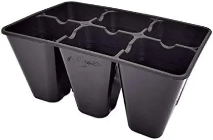 Extra Strength 6 Cell Seedling Starter Trays, 720 Pack (4320 Cells), for Seed Germination and Plant Propagation